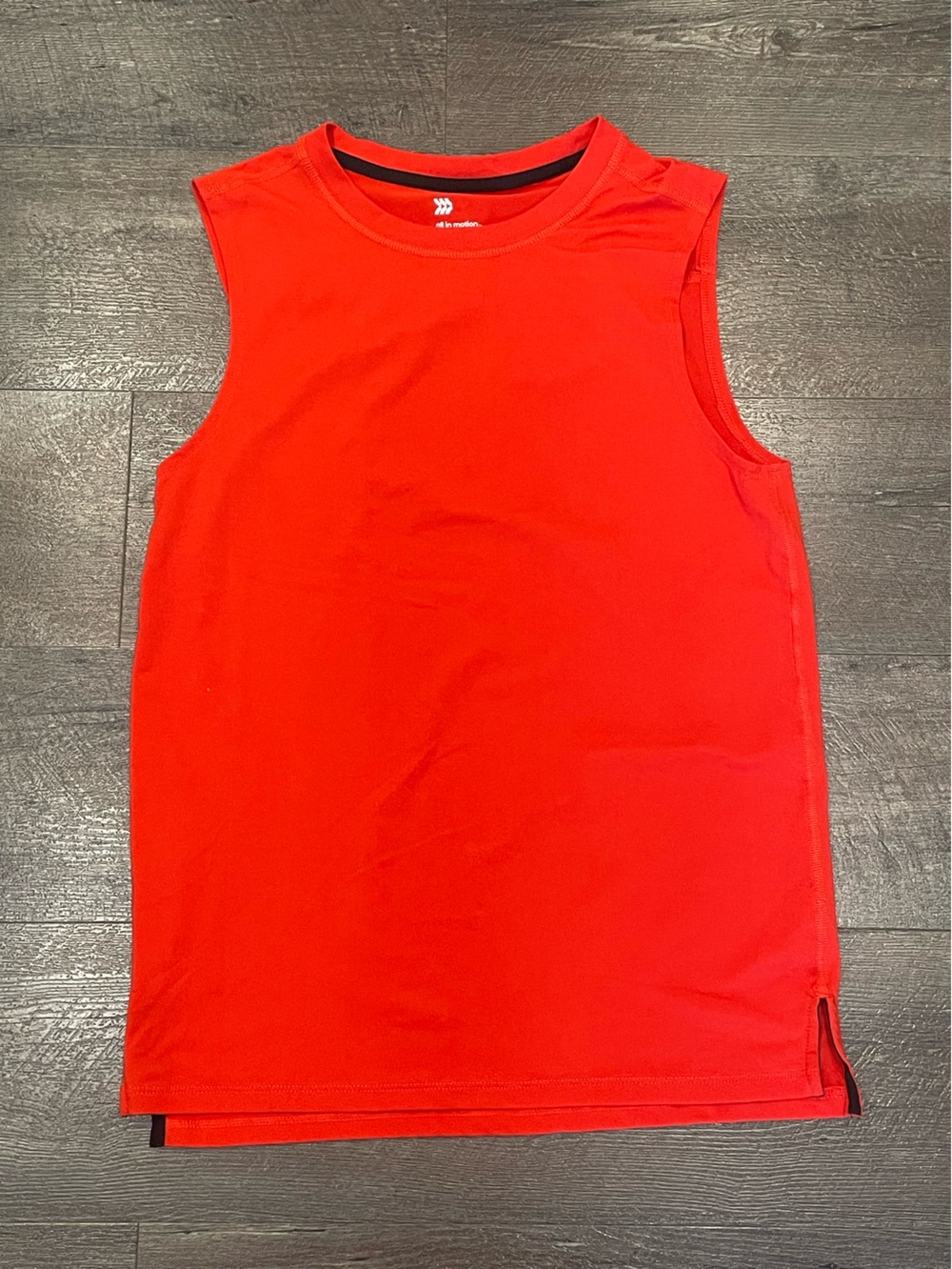 all in motion Red Men's Athletic Performance Sleeveless Tank Top Size Small